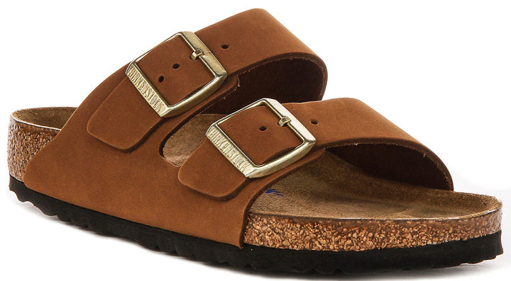 Birkenstock Arizona Sandals | Mink Birko-Flor for Women - Regular Fit