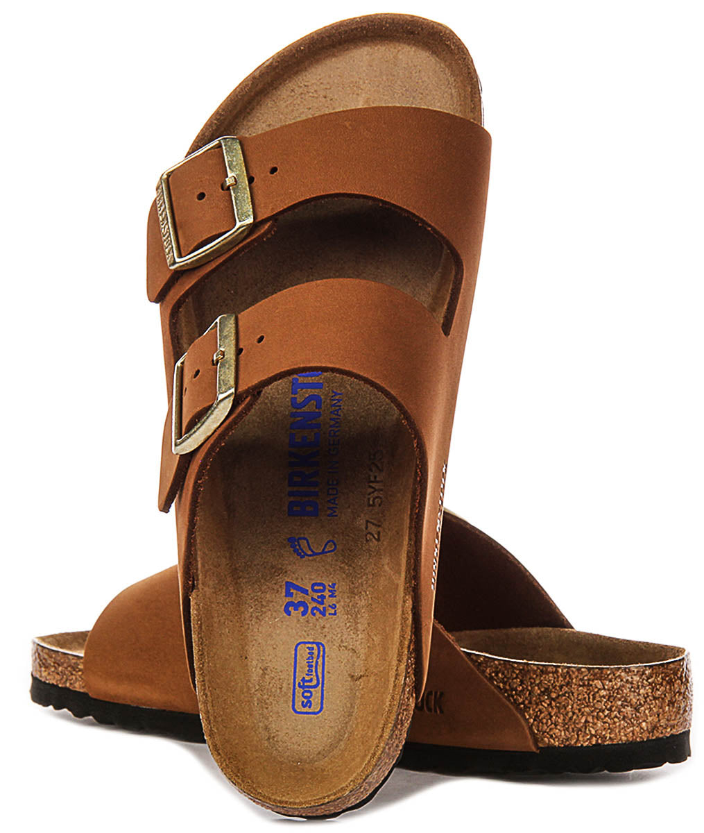 Birkenstock Arizona Sandals | Mink Birko-Flor for Women - Regular Fit