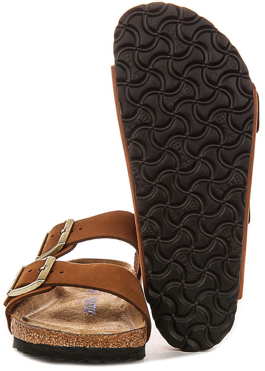 Birkenstock Arizona Sandals | Mink Birko-Flor for Women - Regular Fit