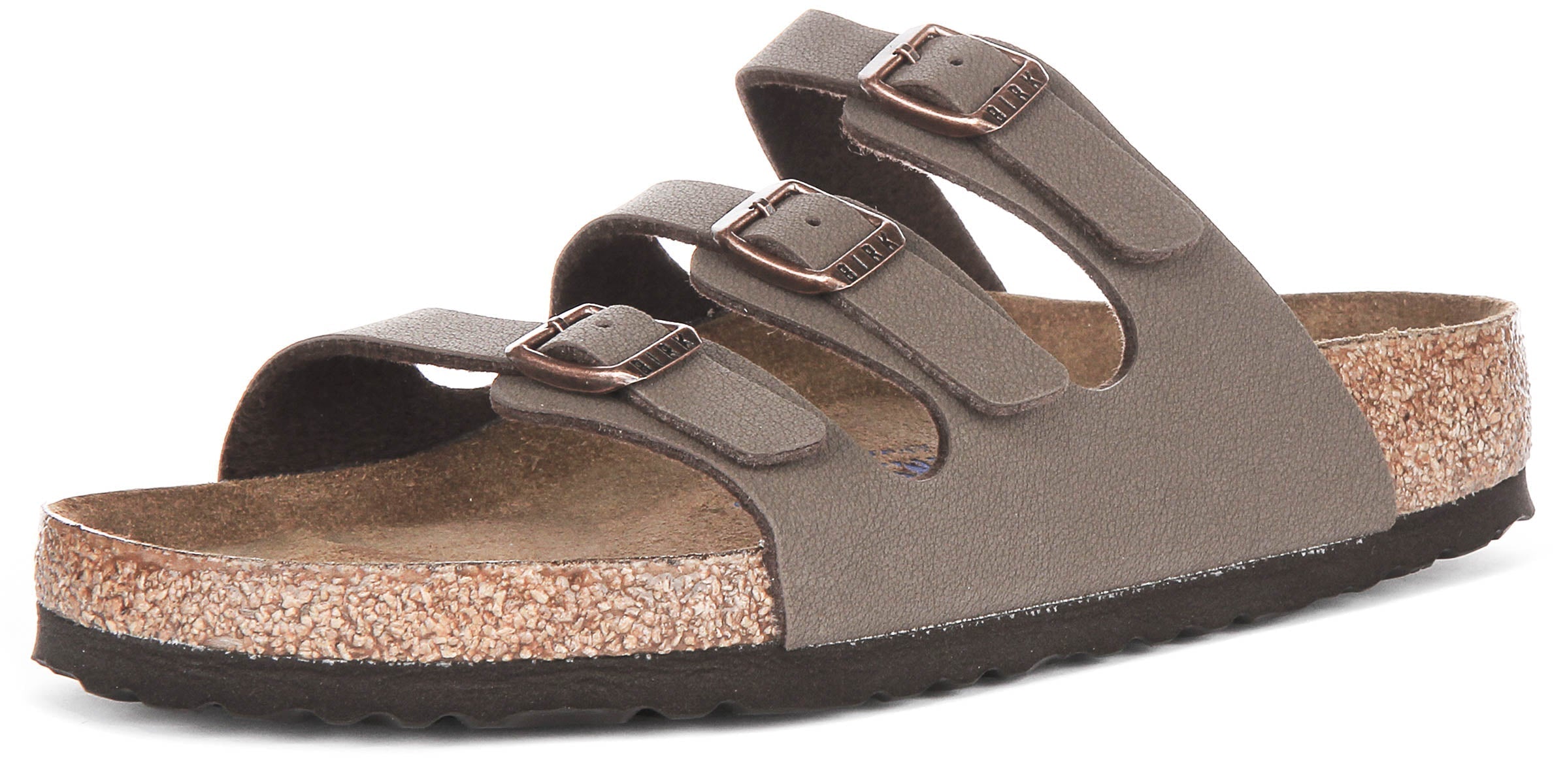 Birkenstock Florida Sandals | Mocha genuine leather - Soft Footbed for Women - Regular Fit