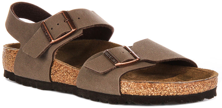 Birkenstock New York Shoes | Mocha Birko-Flor for Kids