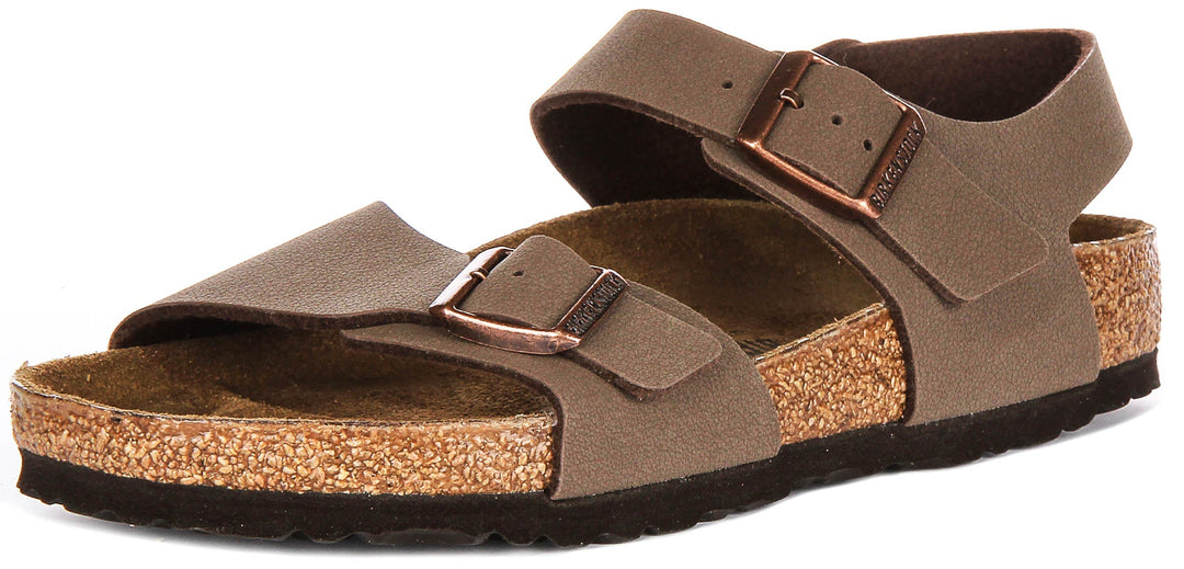 Birkenstock New York Shoes | Mocha Birko-Flor for Kids