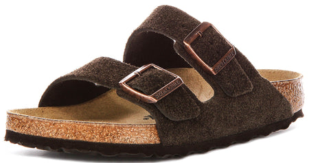 Birkenstock Arizona Sandals | Mocha suede leather for Men and Women - Regular Fit
