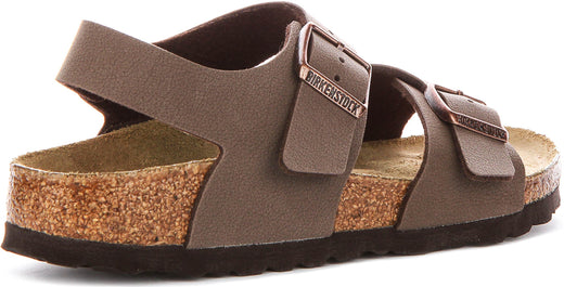 Scarpe Birkenstock New York | Birko-Flor color moka per bambini - calzata stretta