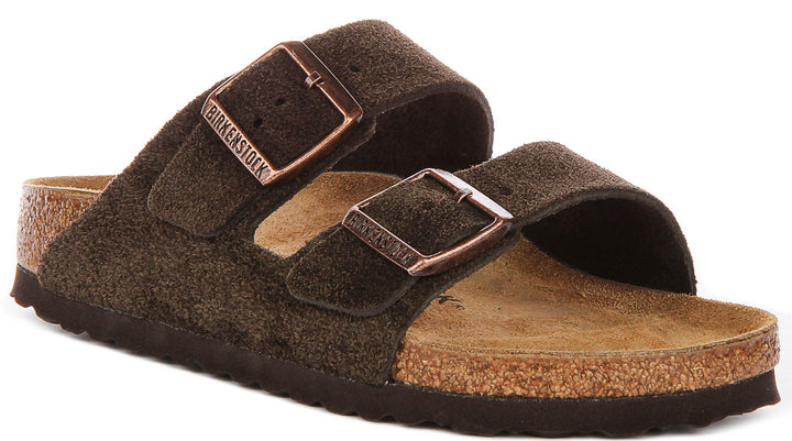 Birkenstock Arizona Sandals | Mocha Birko-Flor for Men and Women - Narrow Fit
