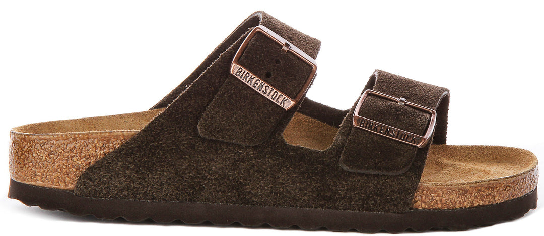 Birkenstock Arizona Sandals | Mocha Birko-Flor for Men and Women - Narrow Fit