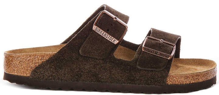 Birkenstock Arizona Sandals | Mocha Birko-Flor for Men and Women - Narrow Fit