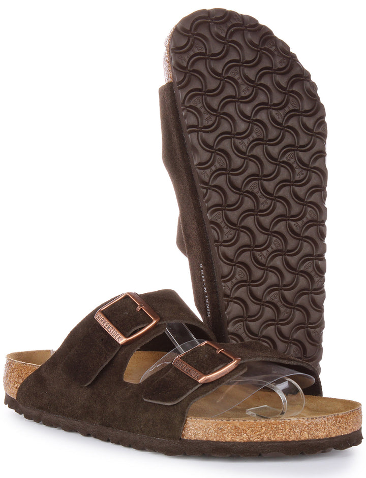 Birkenstock Arizona Sandals | Mocha suede leather for Men