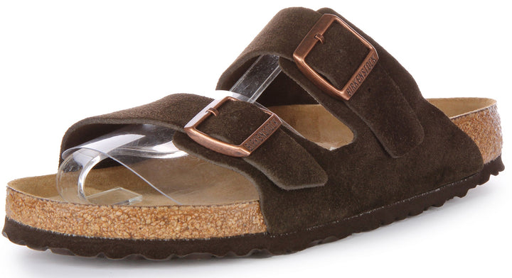 Birkenstock Arizona Sandals | Mocha suede leather for Men