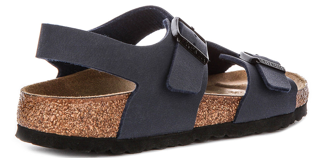 Birkenstock New York Shoes | Navy signature Birkenstock upper material for Kids - Narrow Fit