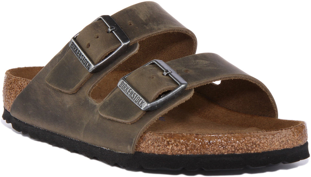 Birkenstock Arizona Sandals | Olive nubuck leather for Women