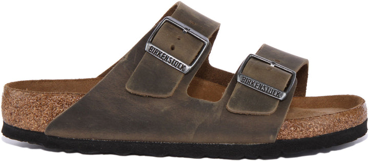 Birkenstock Arizona Sandals | Olive nubuck leather for Women