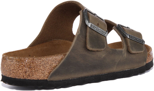 Birkenstock Arizona Sandals | Olive nubuck leather for Women