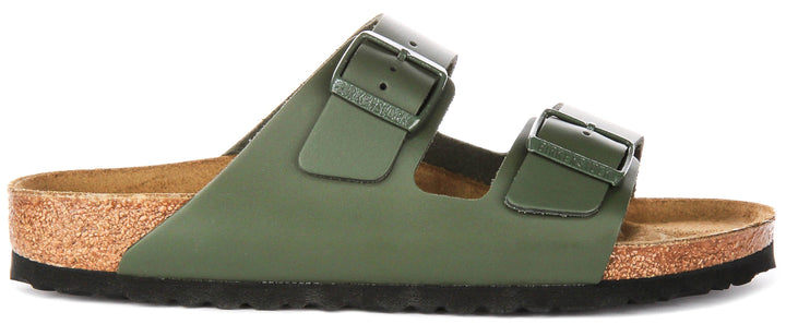 Birkenstock Arizona Sandals | Olive Green Birko-Flor for Men and Women - Regular Fit