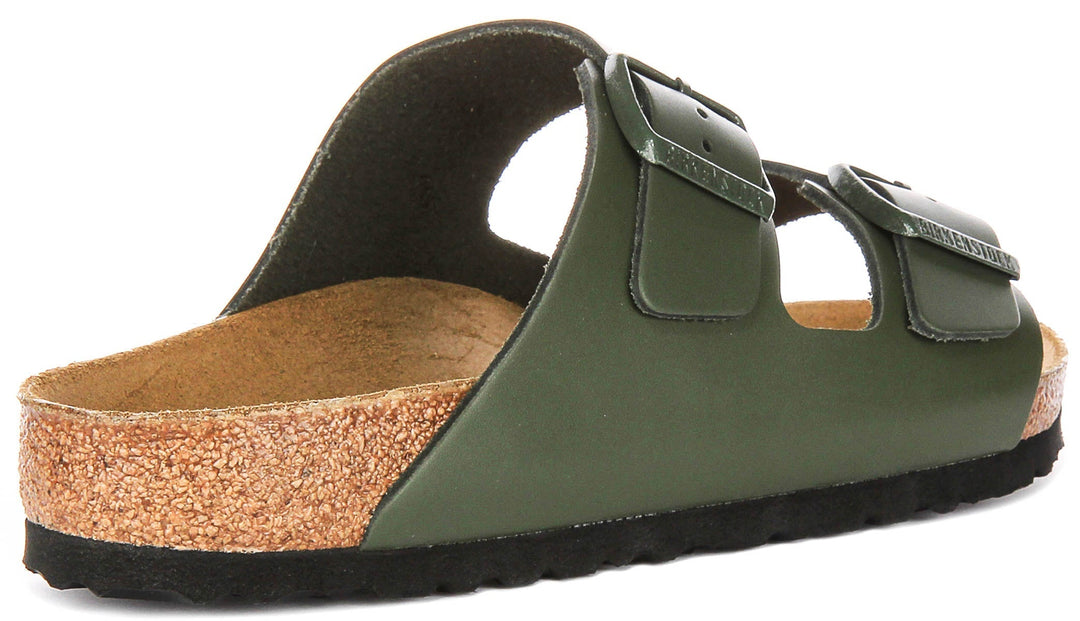 Birkenstock Arizona Sandals | Olive Green Birko-Flor for Men and Women - Regular Fit