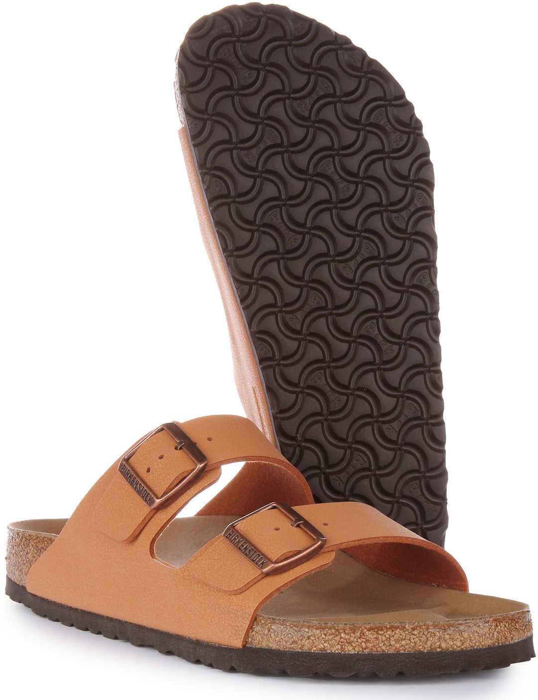 Birkenstock Arizona Sandals | Peach Birko-Flor - Vegan-Friendly for Men and Women