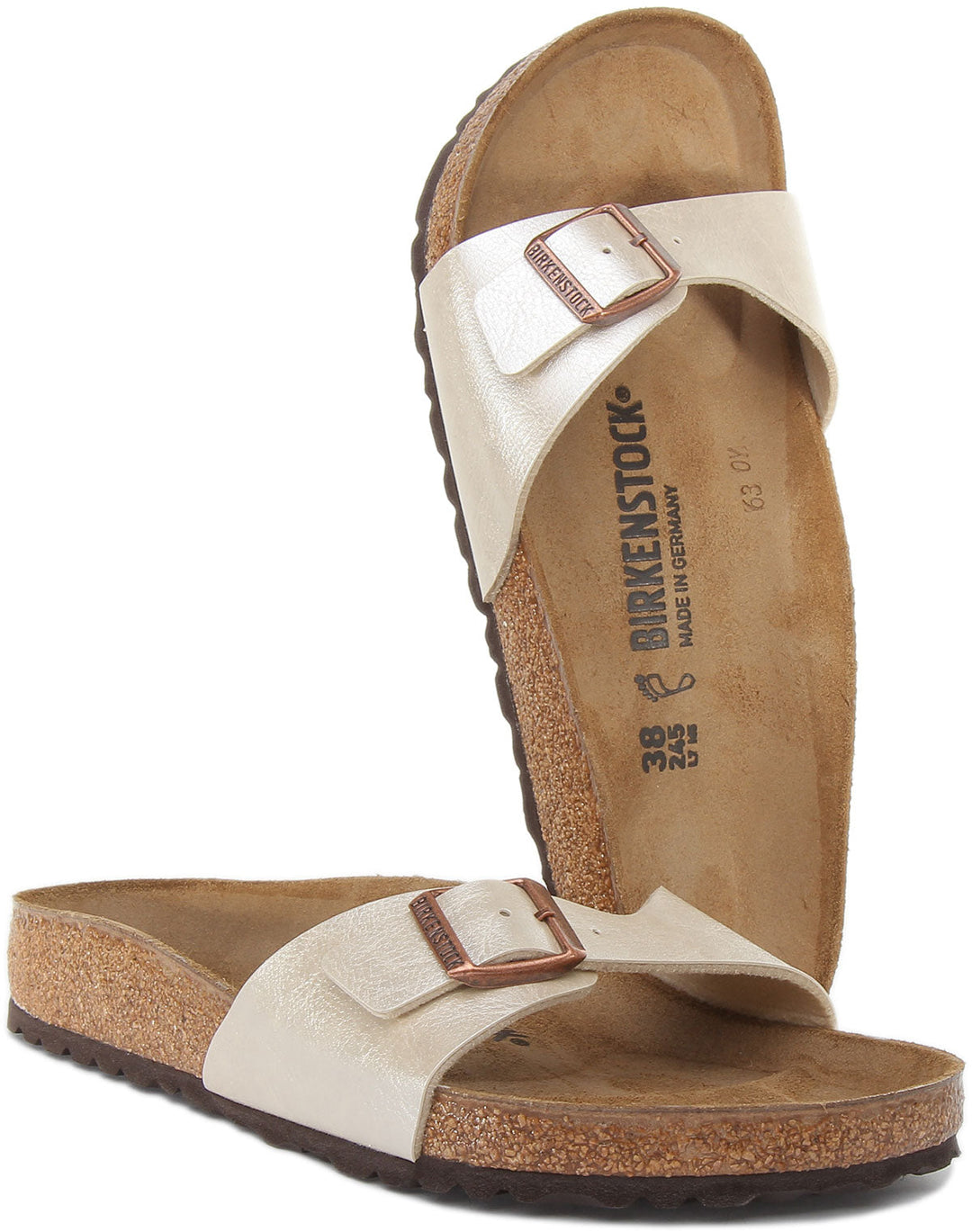 Birkenstock Madrid Sandals | White Birko-Flor for Women