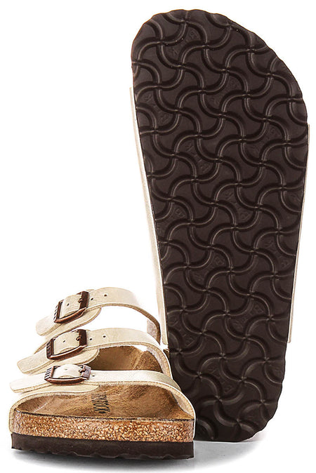 Birkenstock Florida-sandalen | parelwitte Birko-Flor voor dames - normale pasvorm