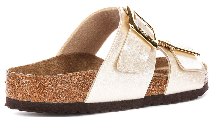 Birkenstock Sydney Cushion Clogs | Pearl White Birko-Flor for Women - Regular Fit