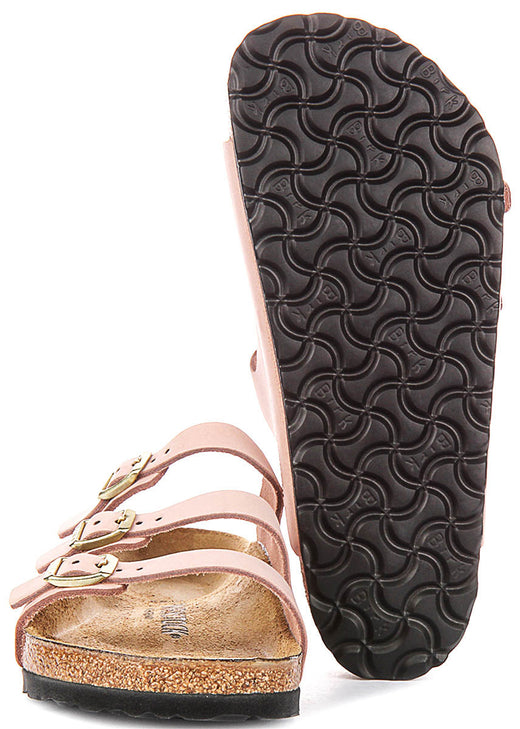 Sandalias Birkenstock Florida | Piel de nobuk rosa, para mujer, horma regular