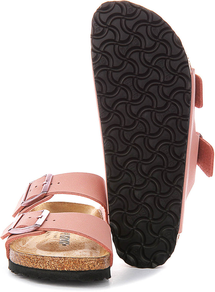Birkenstock Arizona Sandals | Pink Birko-Flor for Kids - Narrow Fit