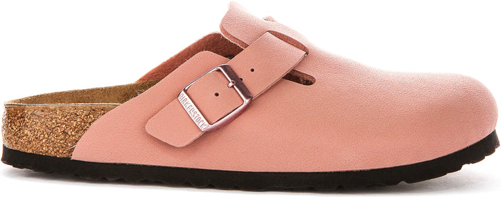 Birkenstock Boston Clogs | Pink Birko-Flor for Kids - Narrow Fit