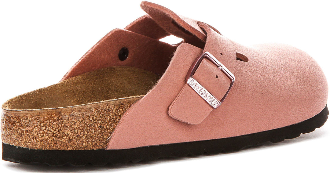Birkenstock Boston Clogs | Pink Birko-Flor for Kids - Narrow Fit