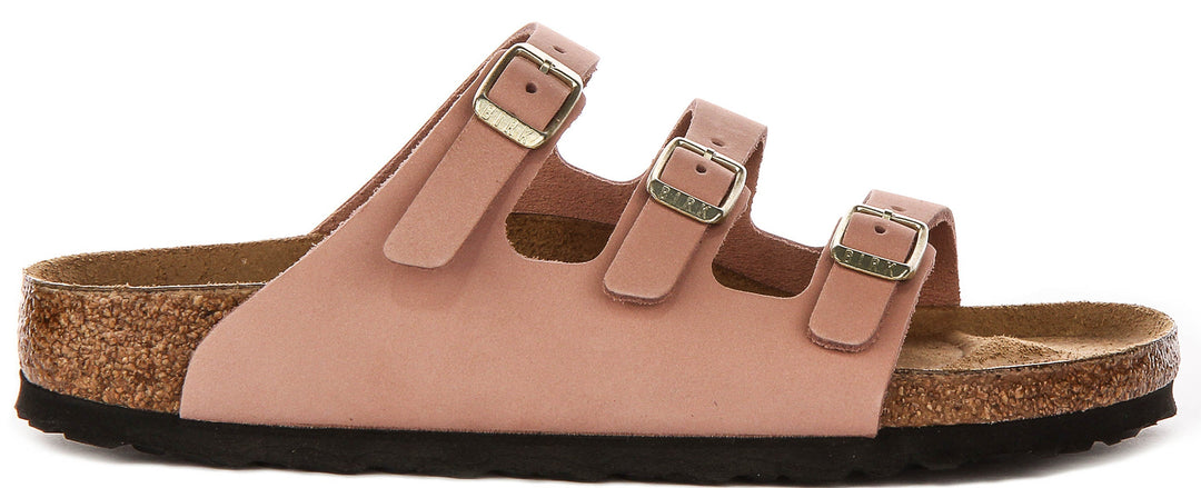 Birkenstock Florida Sandals | Pink signature Birkenstock upper material for Women - Narrow Fit