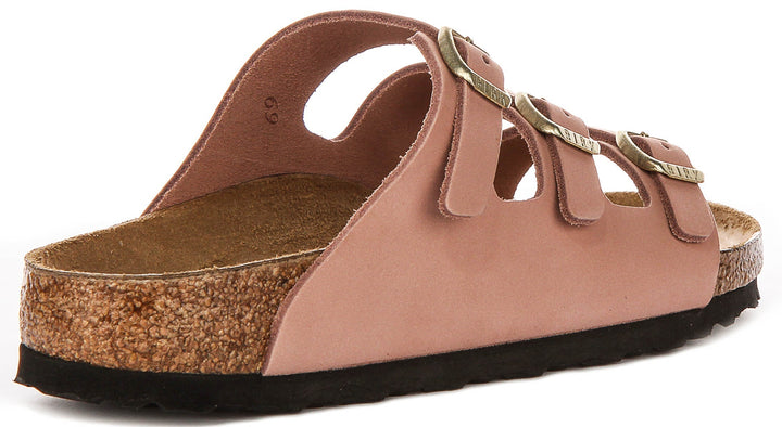 Birkenstock Florida Sandals | Pink signature Birkenstock upper material for Women - Narrow Fit