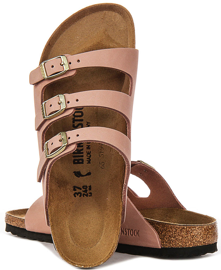 Birkenstock Florida Sandals | Pink signature Birkenstock upper material for Women - Narrow Fit