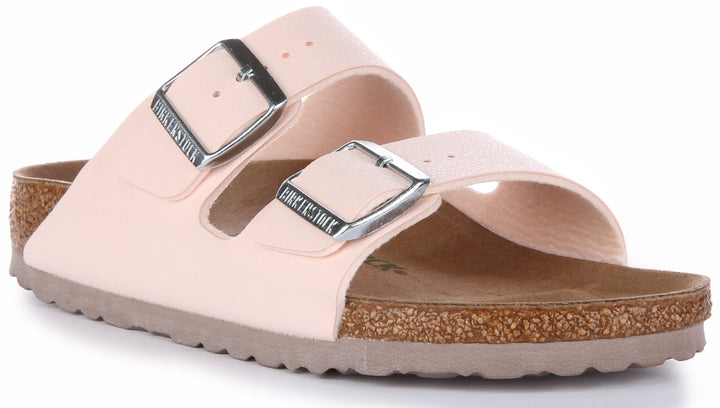 Birkenstock Arizona Sandals | Pink Birkibuc - Vegan-Friendly for Women