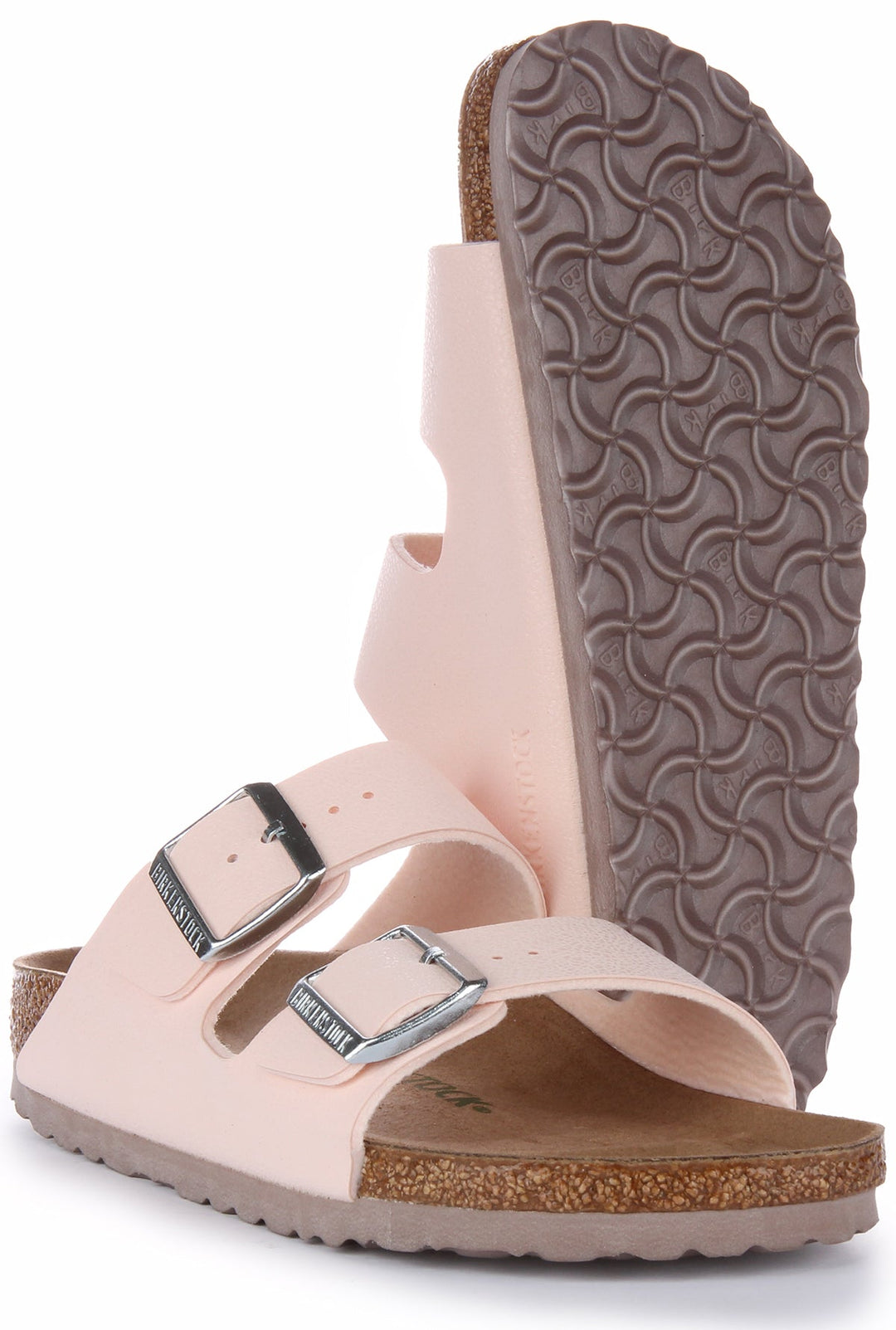 Birkenstock Arizona Sandals | Pink Birkibuc - Vegan-Friendly for Women
