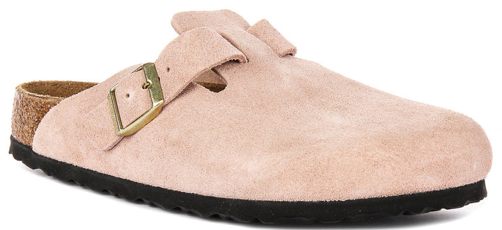 Birkenstock Boston Clogs | Pink Birko-Flor for Men and Women