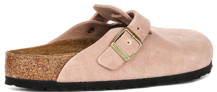 Birkenstock Boston Clogs | Pink Birko-Flor for Men and Women