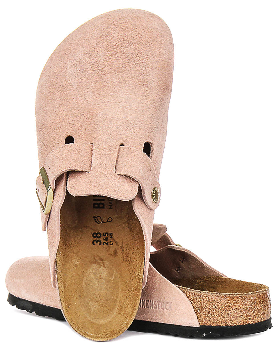 Birkenstock Boston Clogs | Pink Birko-Flor for Men and Women
