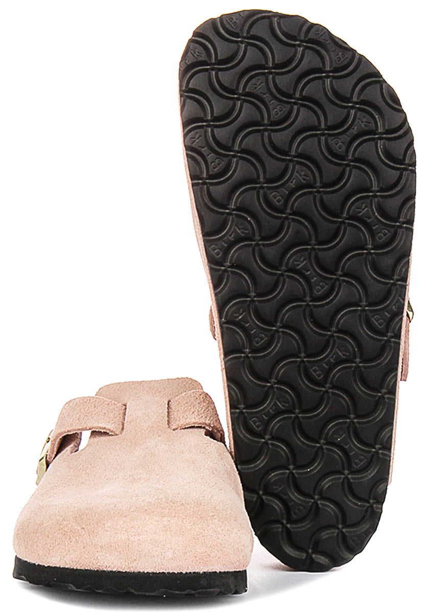 Birkenstock Boston Clogs | Pink Birko-Flor for Men and Women