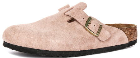 Birkenstock Boston Clogs | Pink Birko-Flor for Men and Women