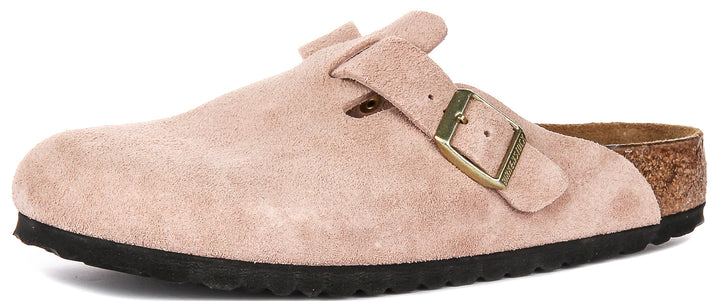 Birkenstock Boston Clogs | Pink Birko-Flor for Men and Women
