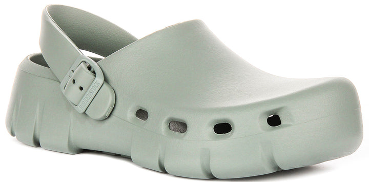 Birkenstock Birki Flow Clogs | Sage Green EVA for Women - Regular Fit