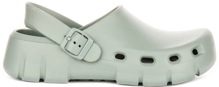 Birkenstock Birki Flow Clogs | Sage Green EVA for Women - Regular Fit
