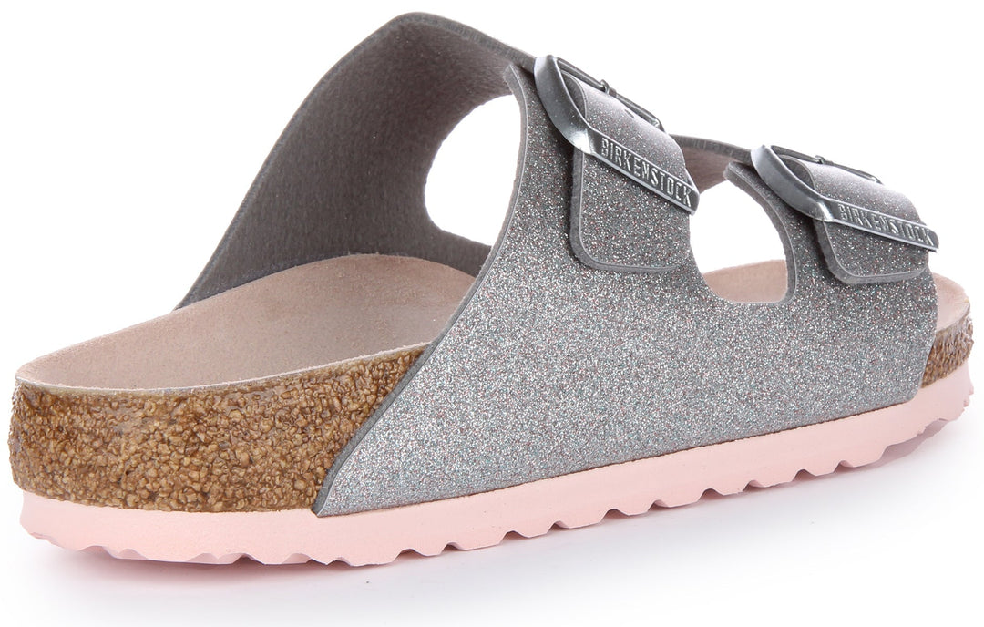 Birkenstock Arizona Sandals | Silver Birko-Flor for Women