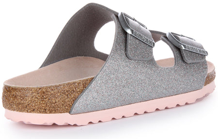 Birkenstock Arizona Sandals | Silver Birko-Flor for Women