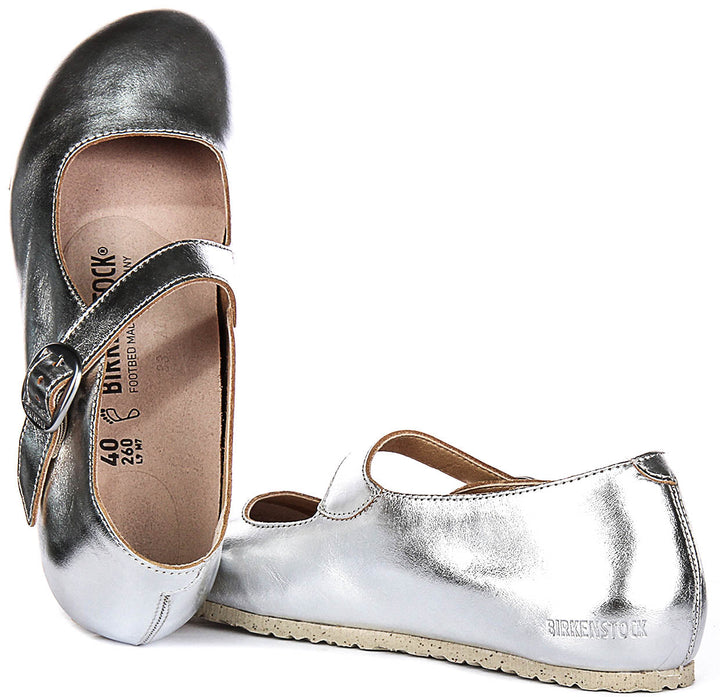 Birkenstock Tracy Shoes | Silver signature Birkenstock upper material for Men and Women