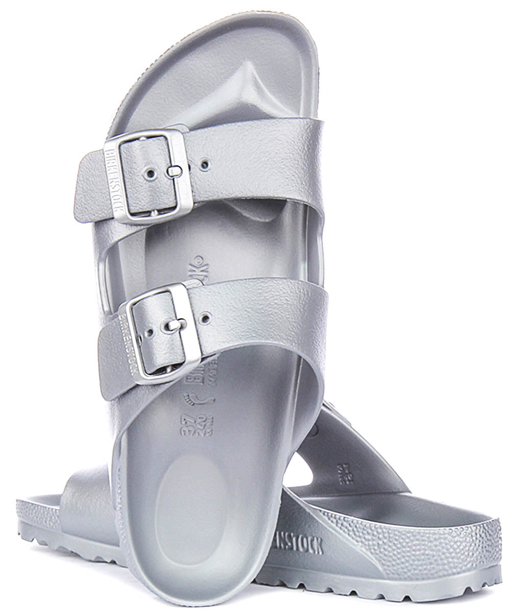 Birkenstock Arizona Sandals | Silver EVA for Men and Women - Narrow Fit