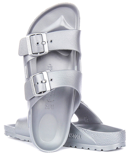 Birkenstock Arizona Sandals | Silver EVA for Men and Women - Narrow Fit