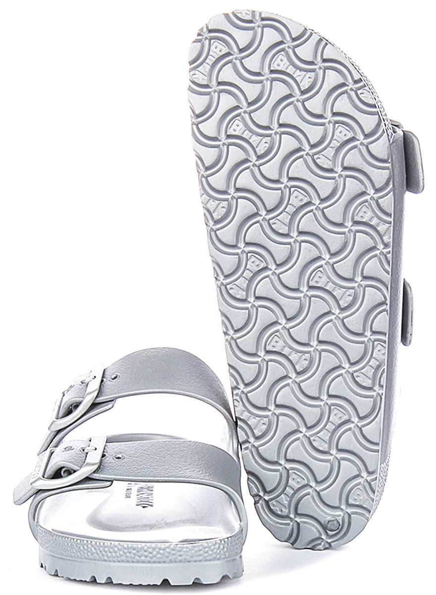 Birkenstock Arizona Sandals | Silver EVA for Men and Women - Narrow Fit