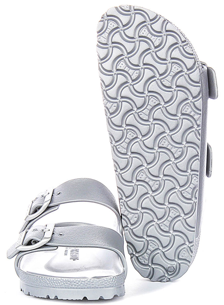 Birkenstock Arizona Sandals | Silver EVA for Men and Women - Narrow Fit