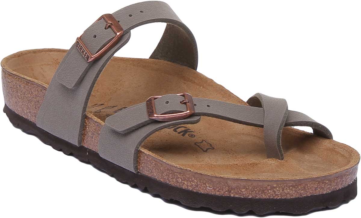 Birkenstock Mayari Sandals | Stone Birko-Flor - Metallic Finish for Women
