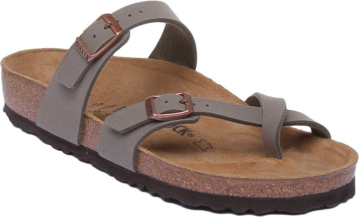 Birkenstock Mayari Sandals | Stone Birko-Flor - Metallic Finish for Women