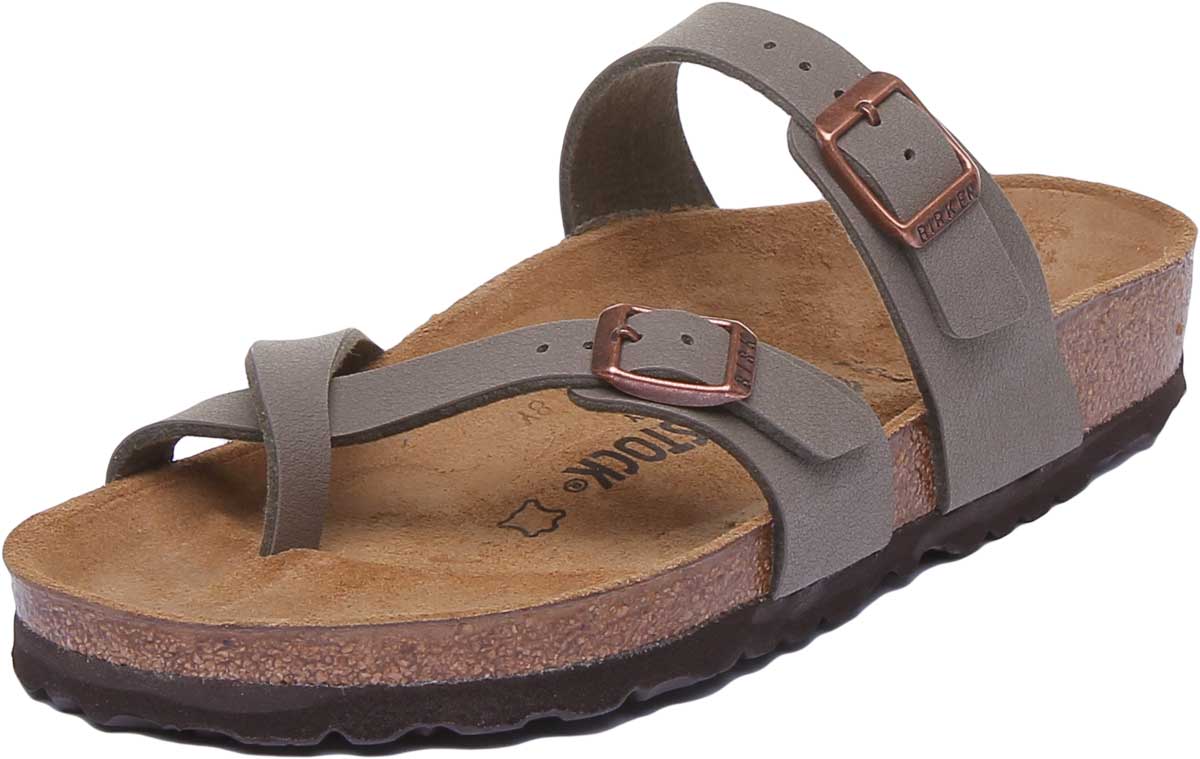 Birkenstock Mayari Sandals | Stone Birko-Flor - Metallic Finish for Women